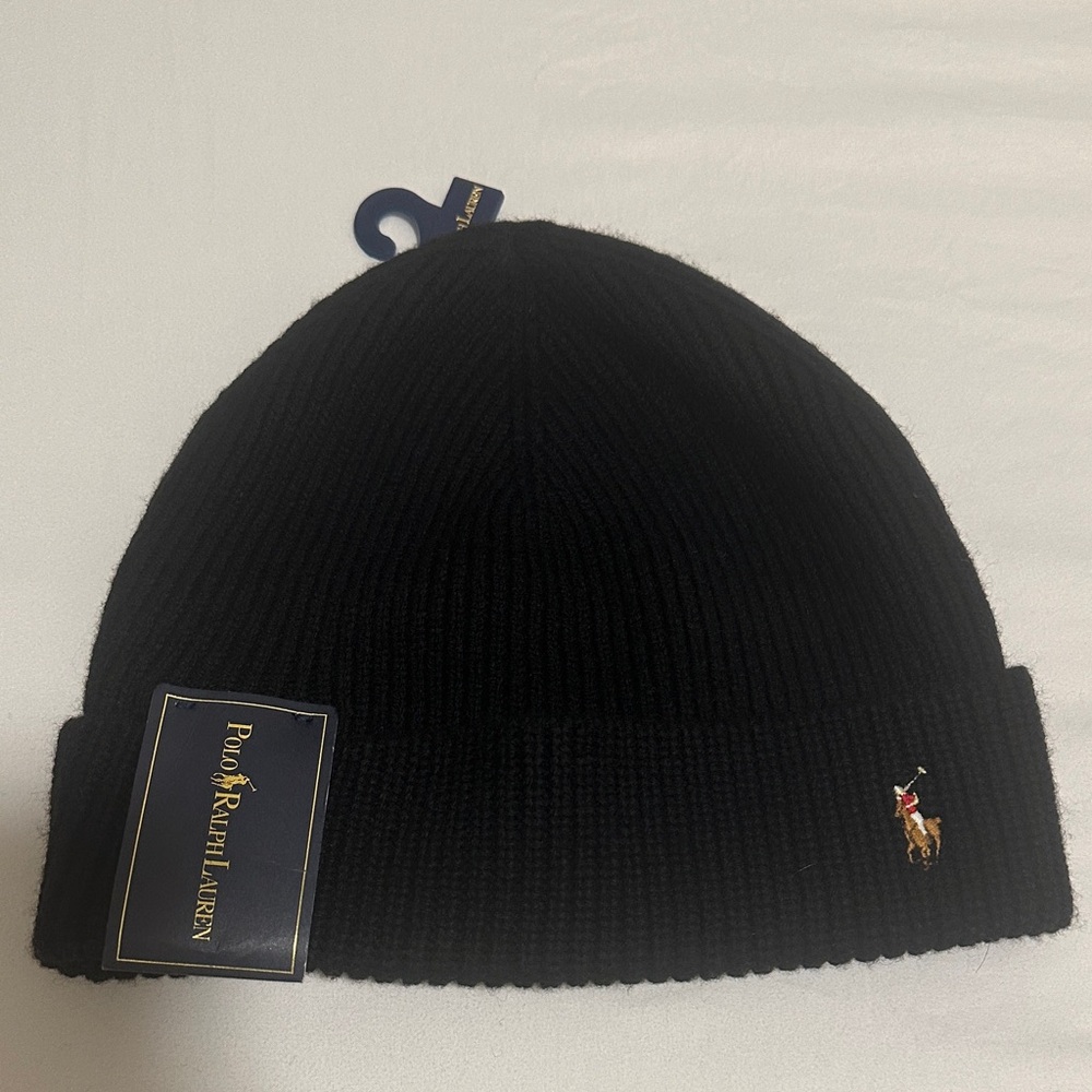 Polo by Ralph Lauren Classic Black Beanie
